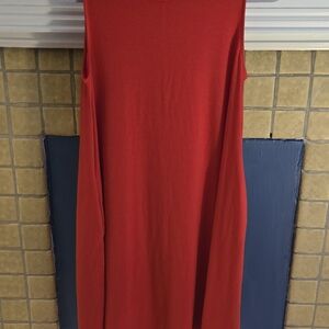Zenana Outfitters Red Sleeveless Midi Dress